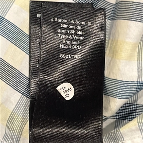 Barbour short sleeve button up shirt size XL - Picture 9 of 12